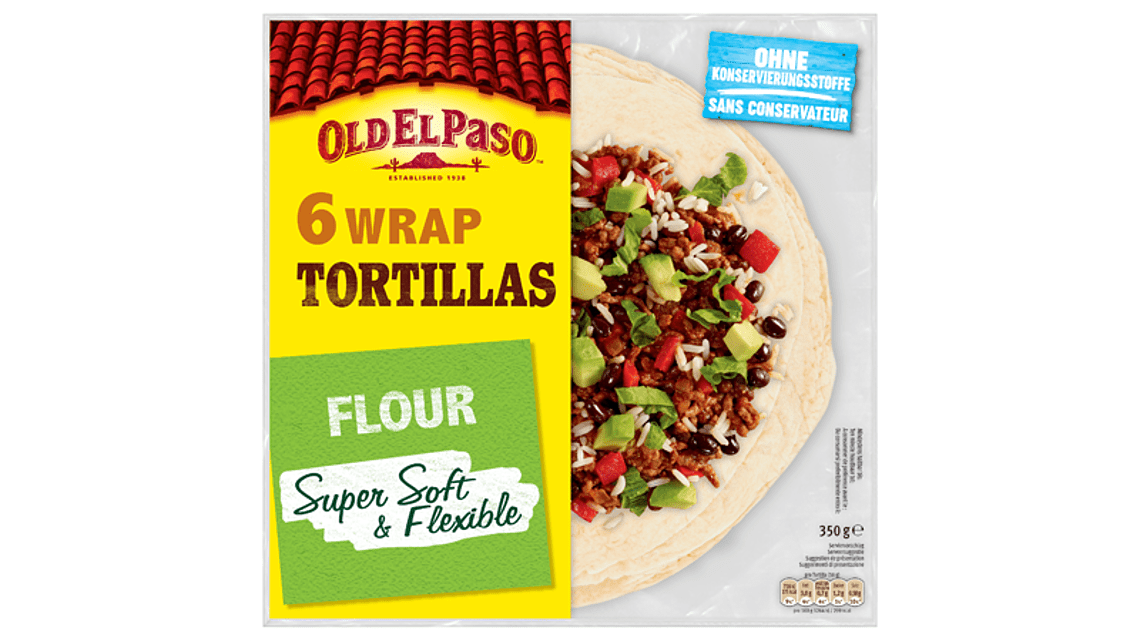 Six Wrap Tortillas Flour Super Soft